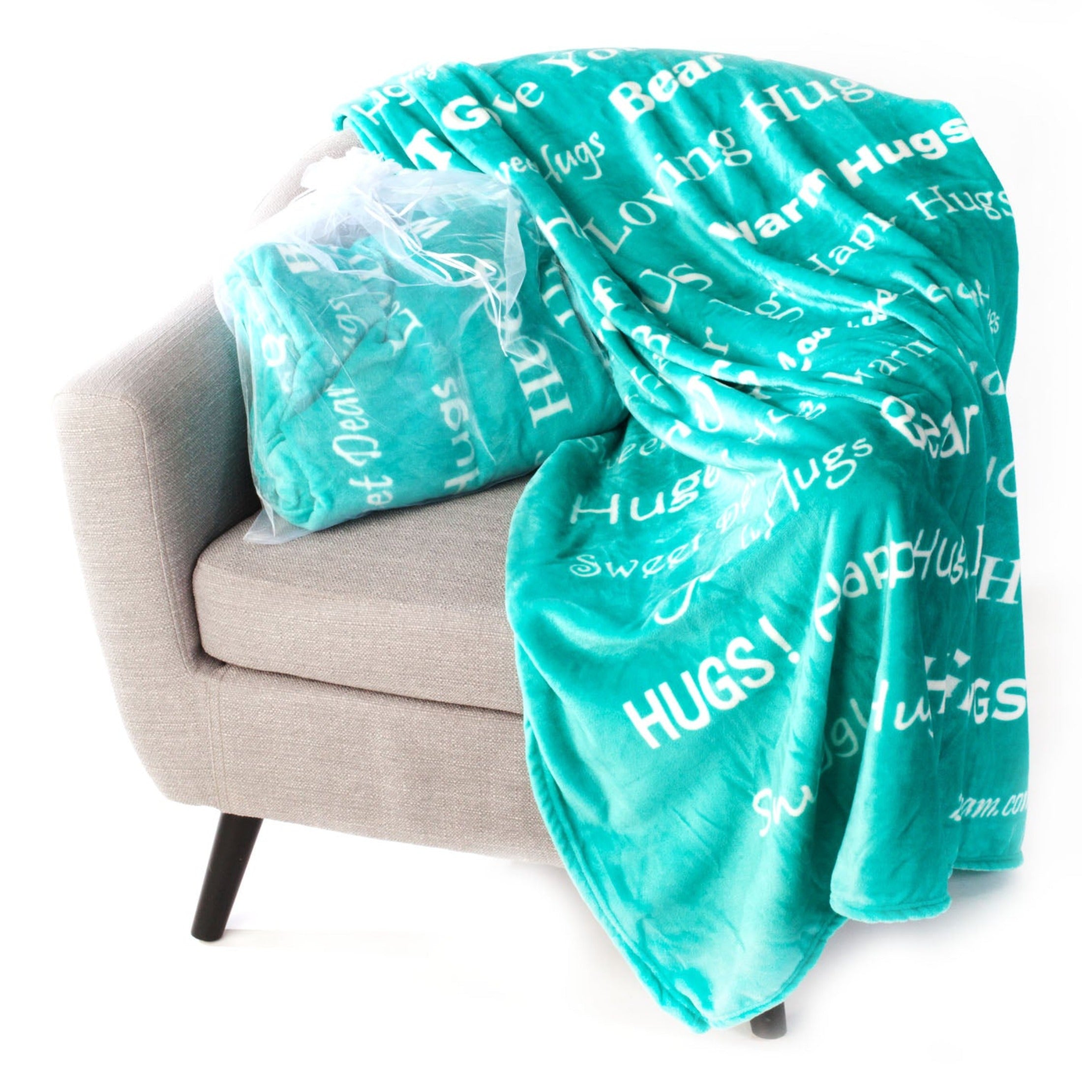 Hugs Blanket The Perfect Caring Gift (Teal) – , Inc.