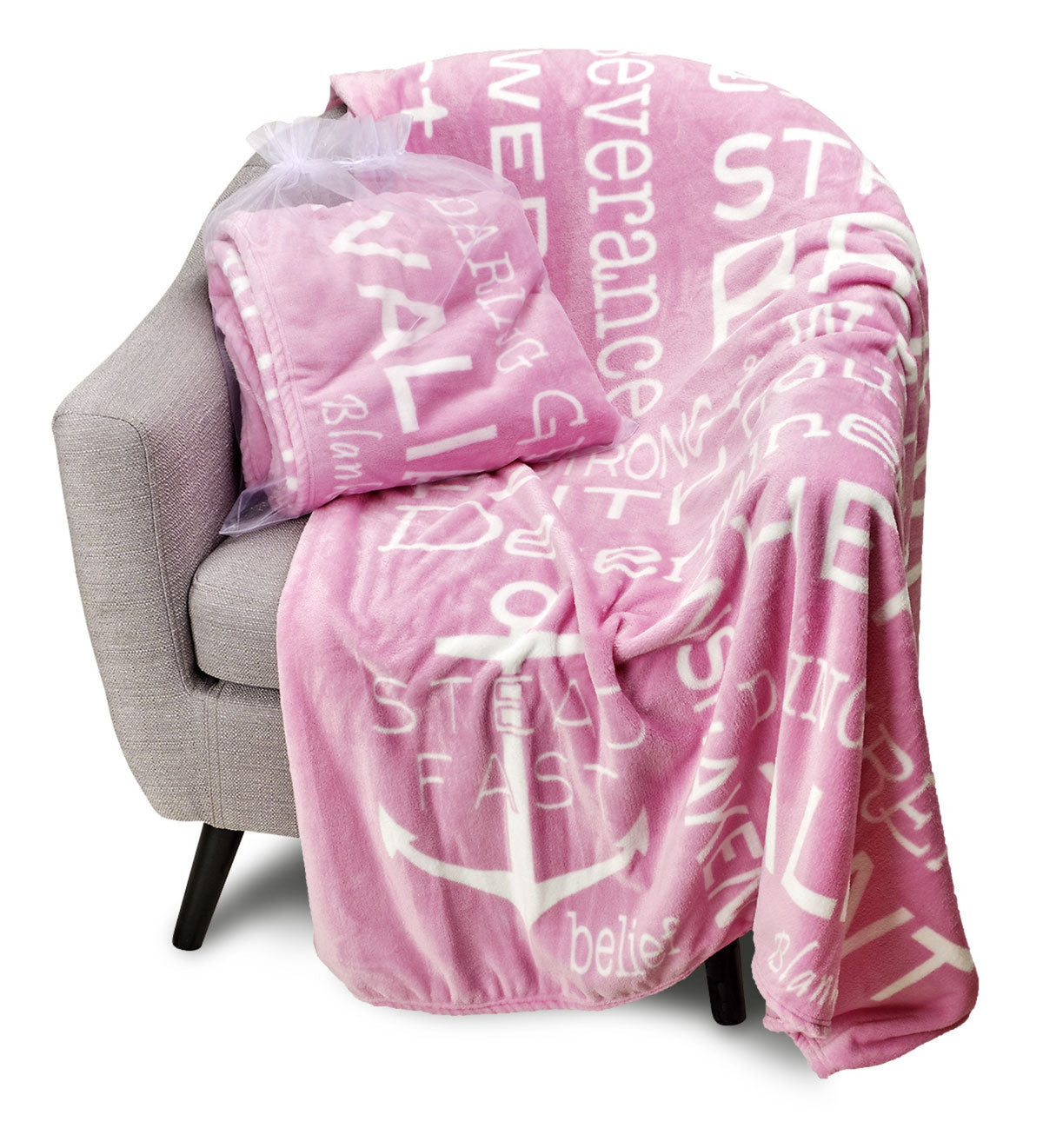 Bravery Inspirational Throw Blanket For Strength Encouragement